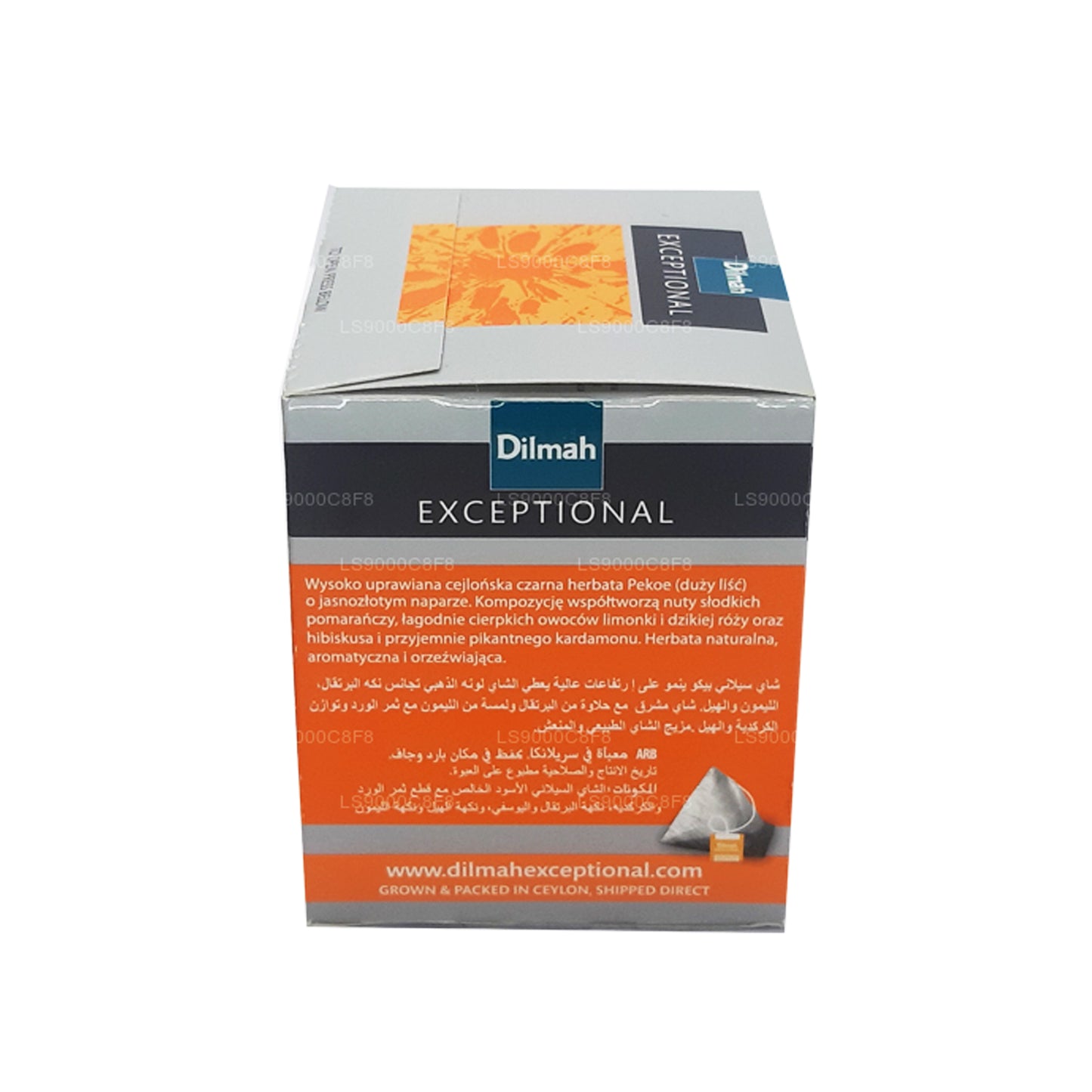 Dilmah Exceptional Lively Lime and Orange Fusion Real Leaf Tea (40 g) 20 bustine