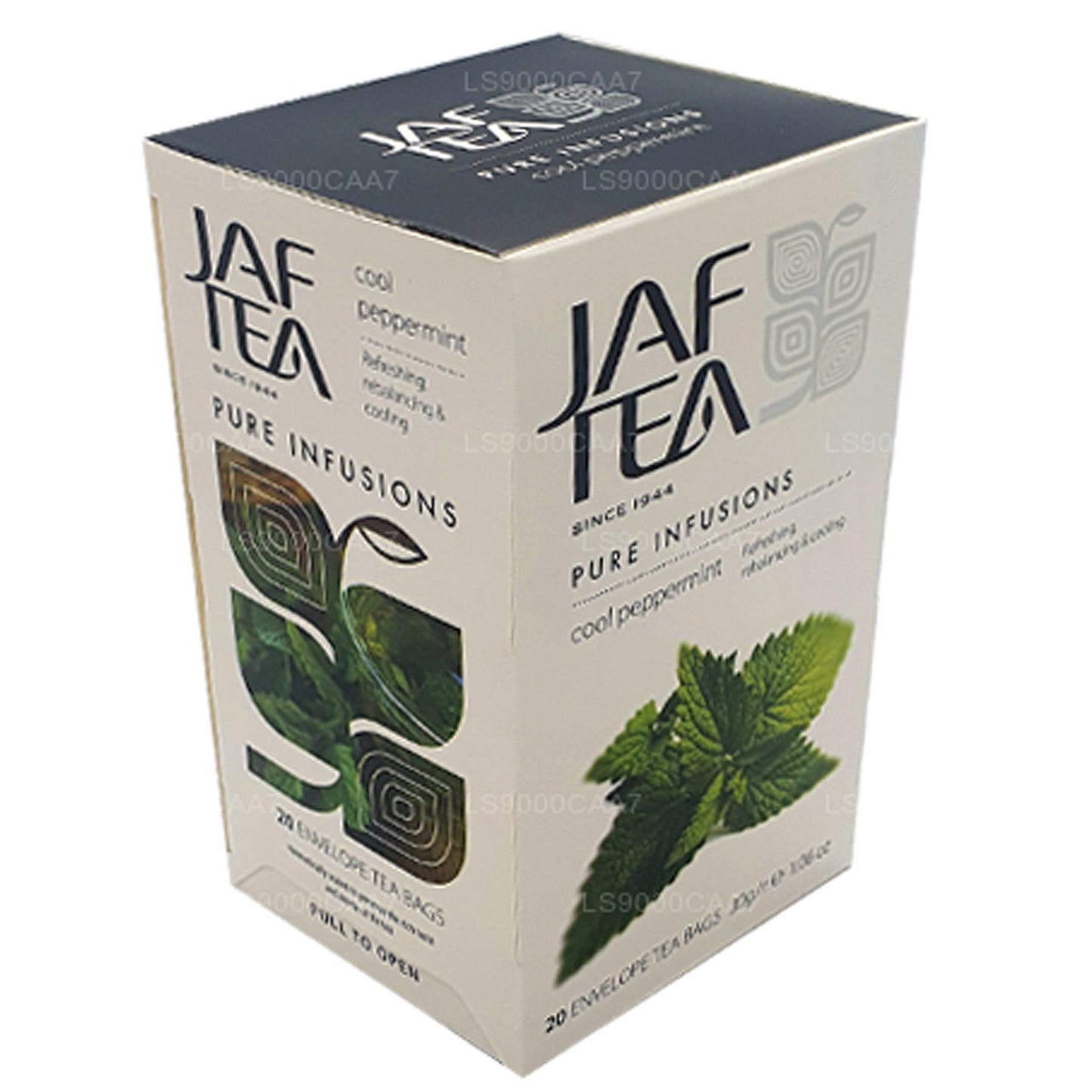 Jaf Tea Pure Infusions Collection, bustine di tè in pellicola di menta piperita fresca (30 g)