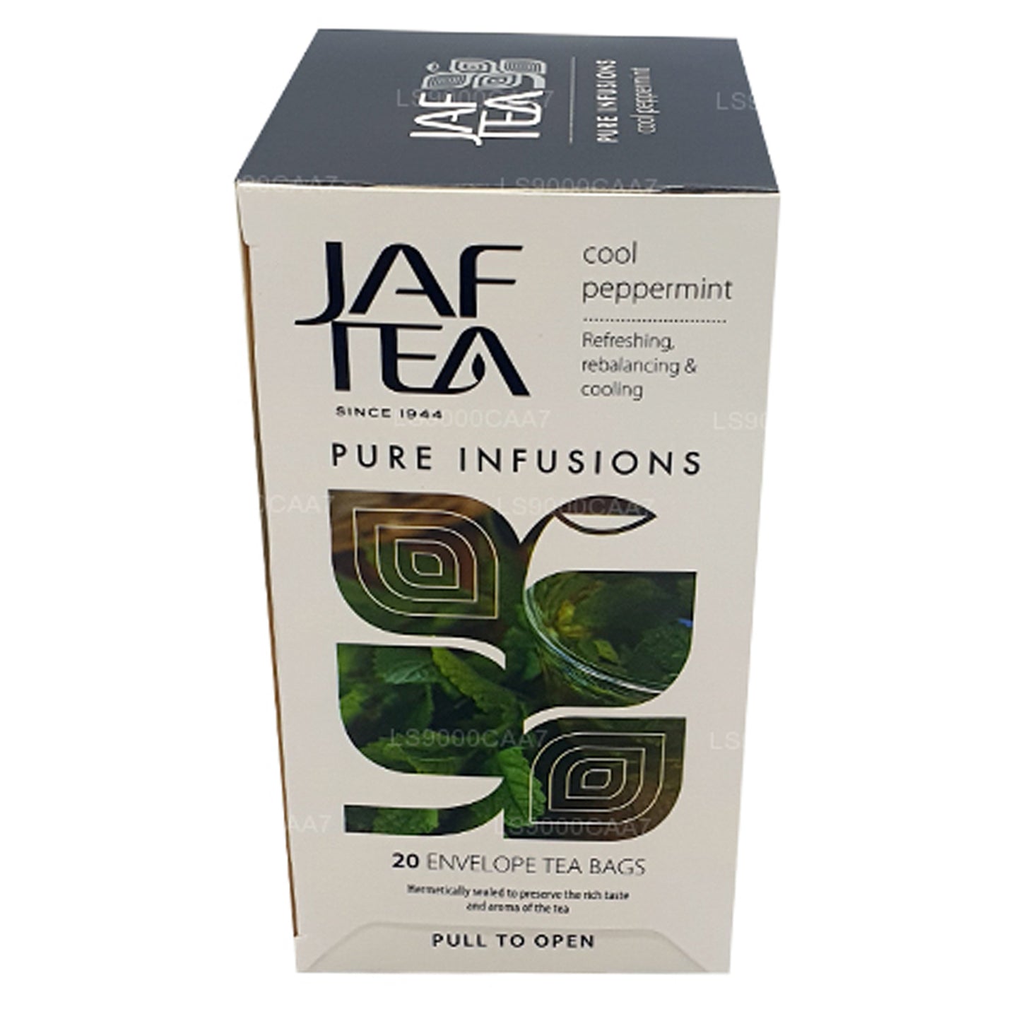 Jaf Tea Pure Infusions Collection, bustine di tè in pellicola di menta piperita fresca (30 g)