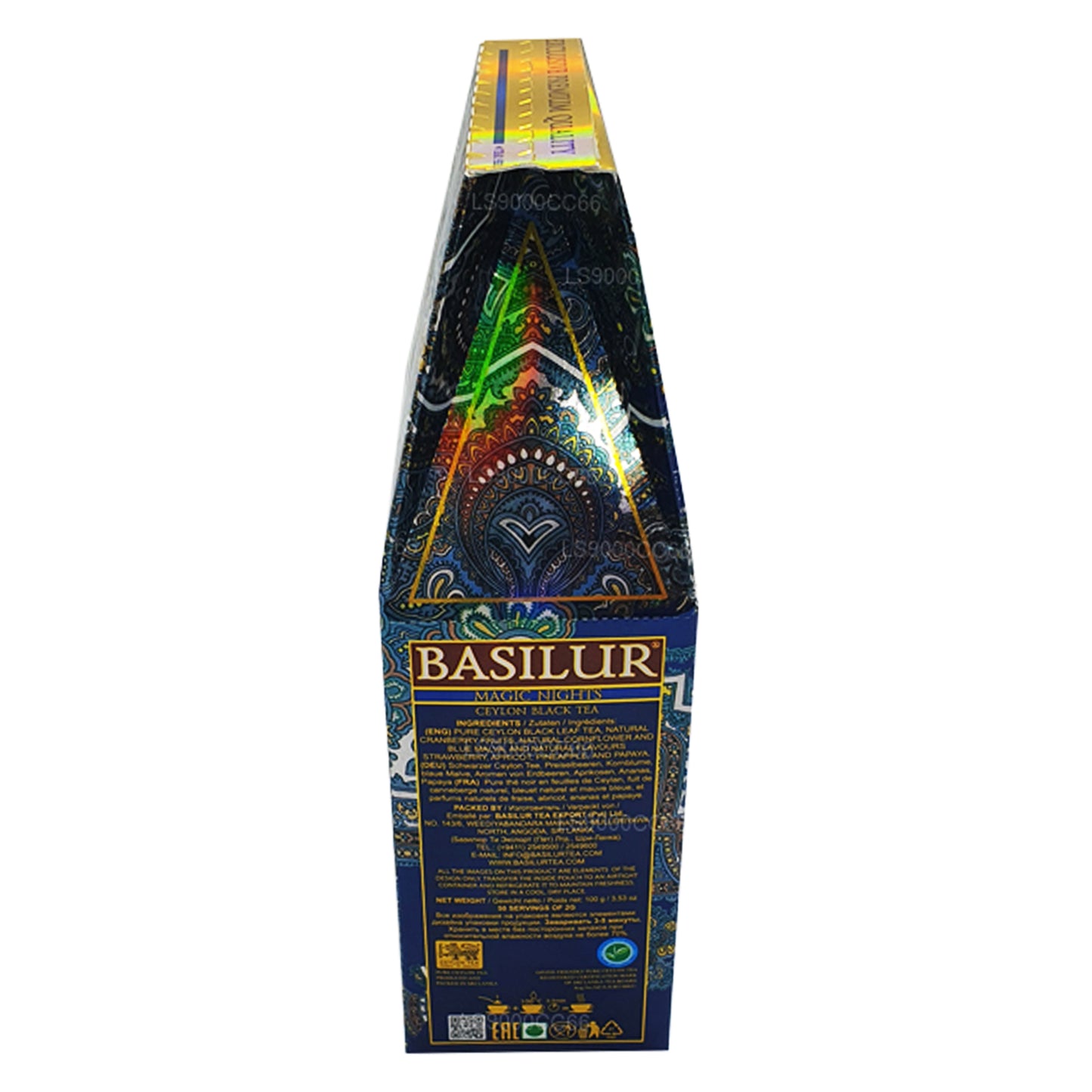 Tè nero in foglie di Ceylon Basilur Magic Nights (100 g)