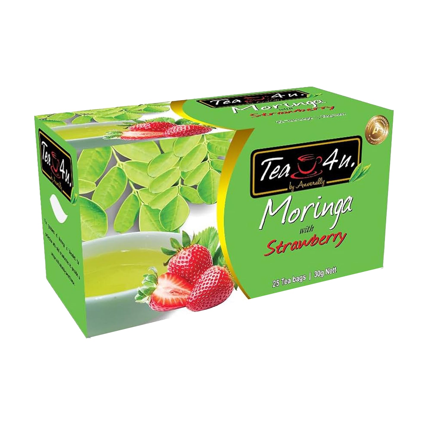 Tea4U Moringa con fragole (30g) 25 bustine di tè