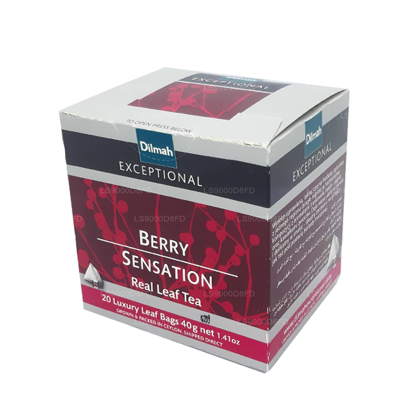 Dilmah Exceptional Berry Sensation Real Leaf Tea (40 g) 20 bustine