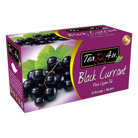 Tè al ribes nero Tea4U (50g) 25 bustine di tè