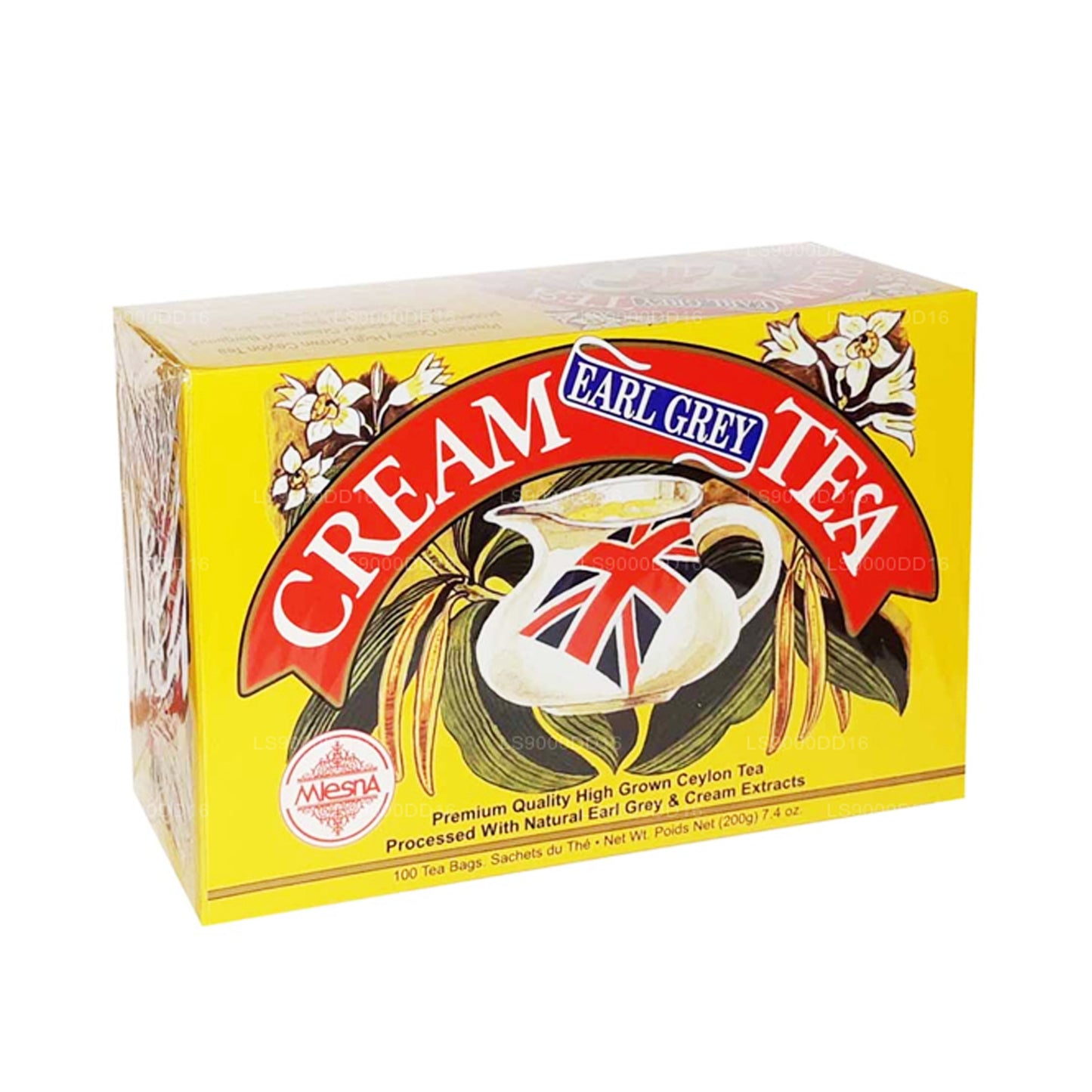 Mlesna Cream Earl Grey Tea (100 g) 50 bustine di tè