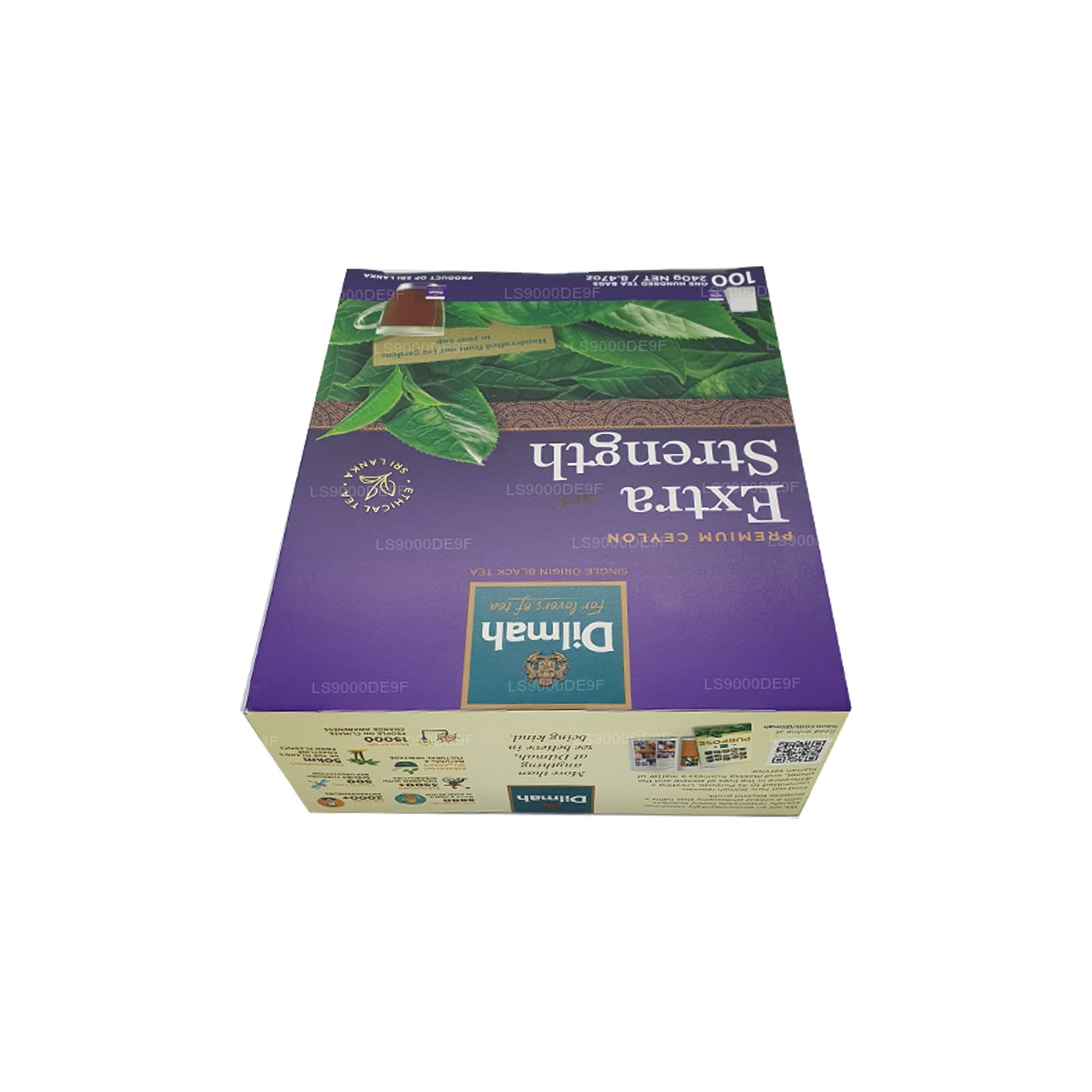 Tè di Ceylon Dilmah Premium Extra Strength (240 g) 100 bustine di tè