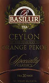 BASILUR SPECIALTY CLASSICS - TEA BAG - ULBT - FOIL ENV - CEYLON ORANGE PEKOE (40g)