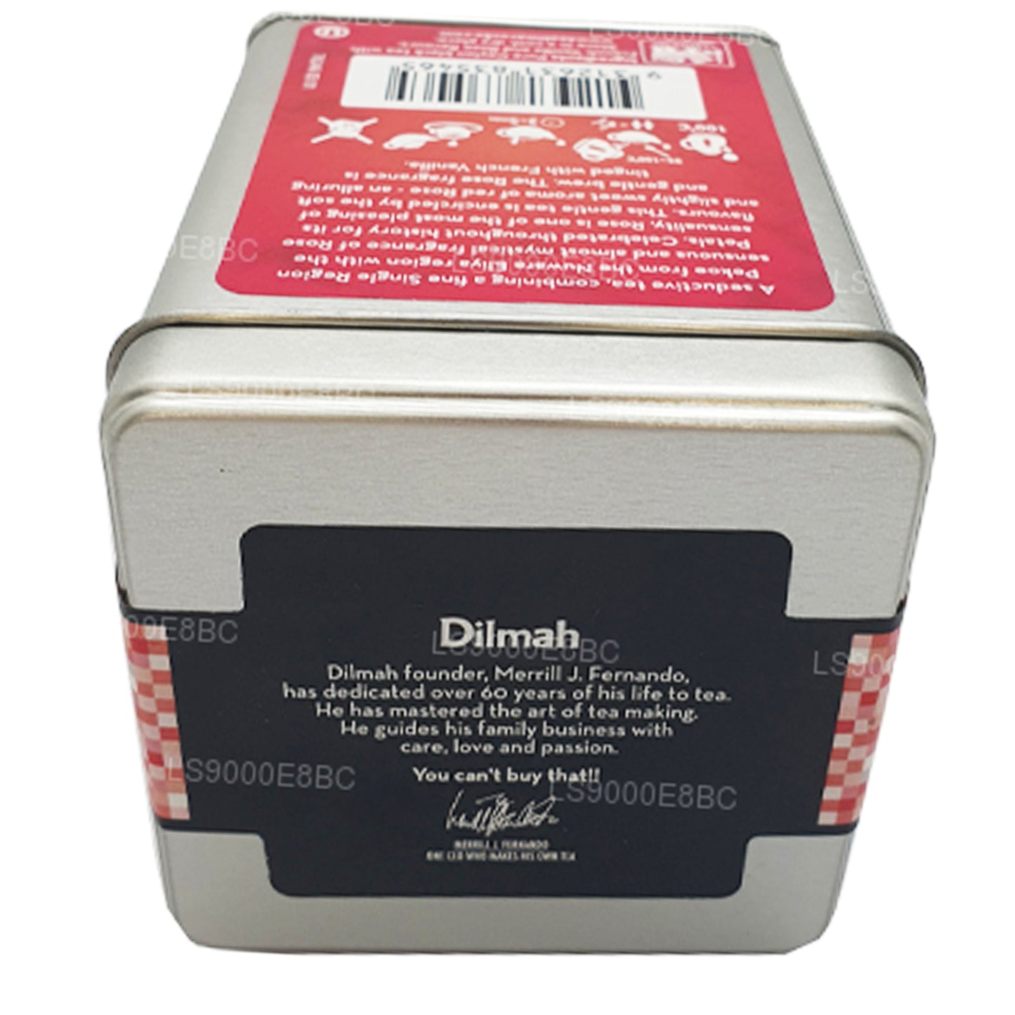 Dilmah T-series Rose con tè sfuso alla vaniglia francese (100 g)