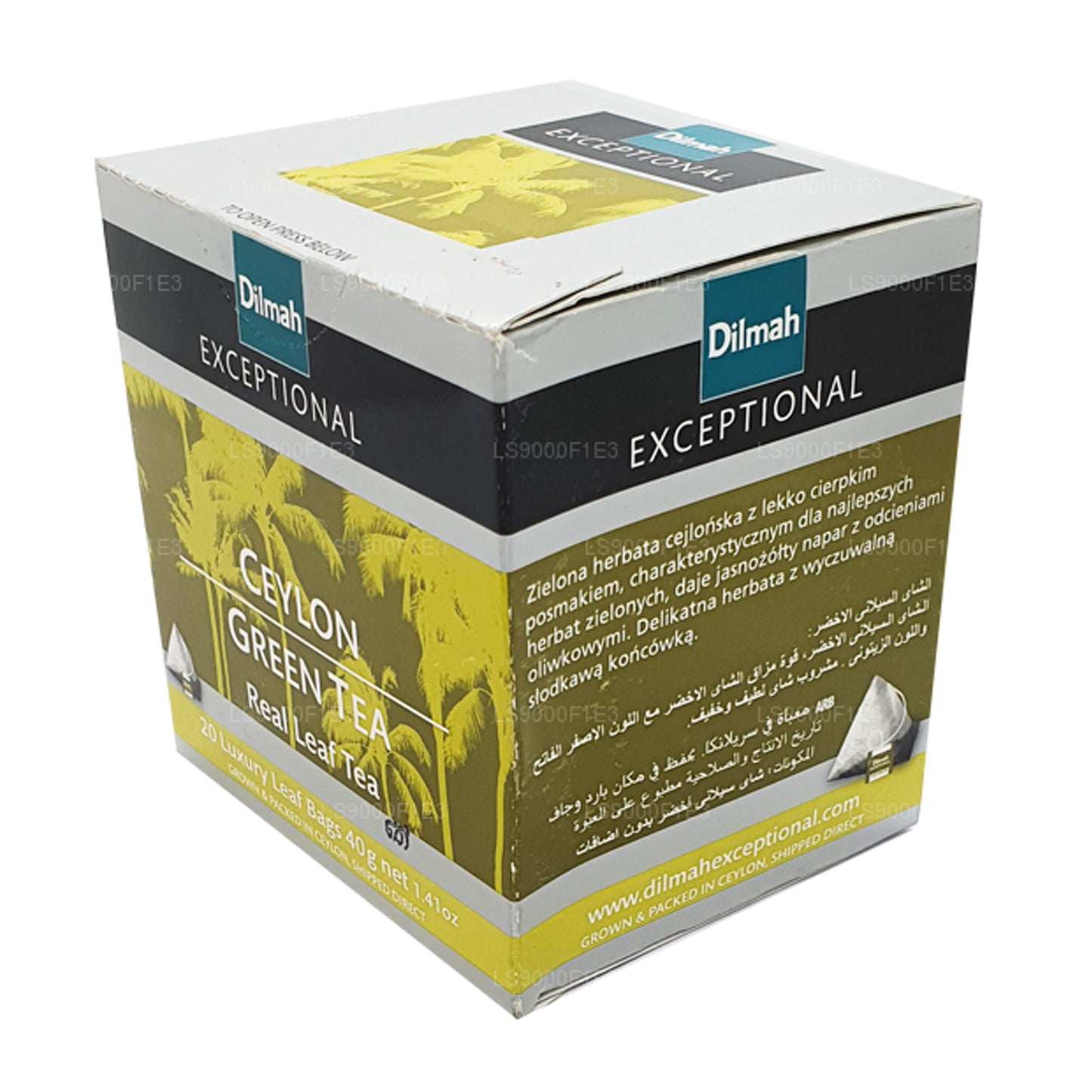 Dilmah Exceptional Ceylon Green Tea (40g) 20 bustine di tè