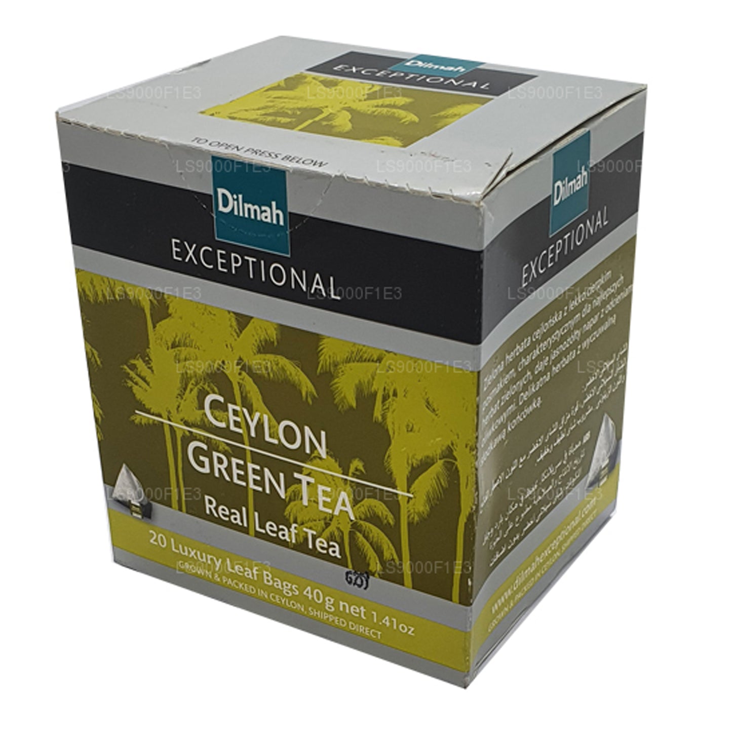 Dilmah Exceptional Ceylon Green Tea (40g) 20 bustine di tè