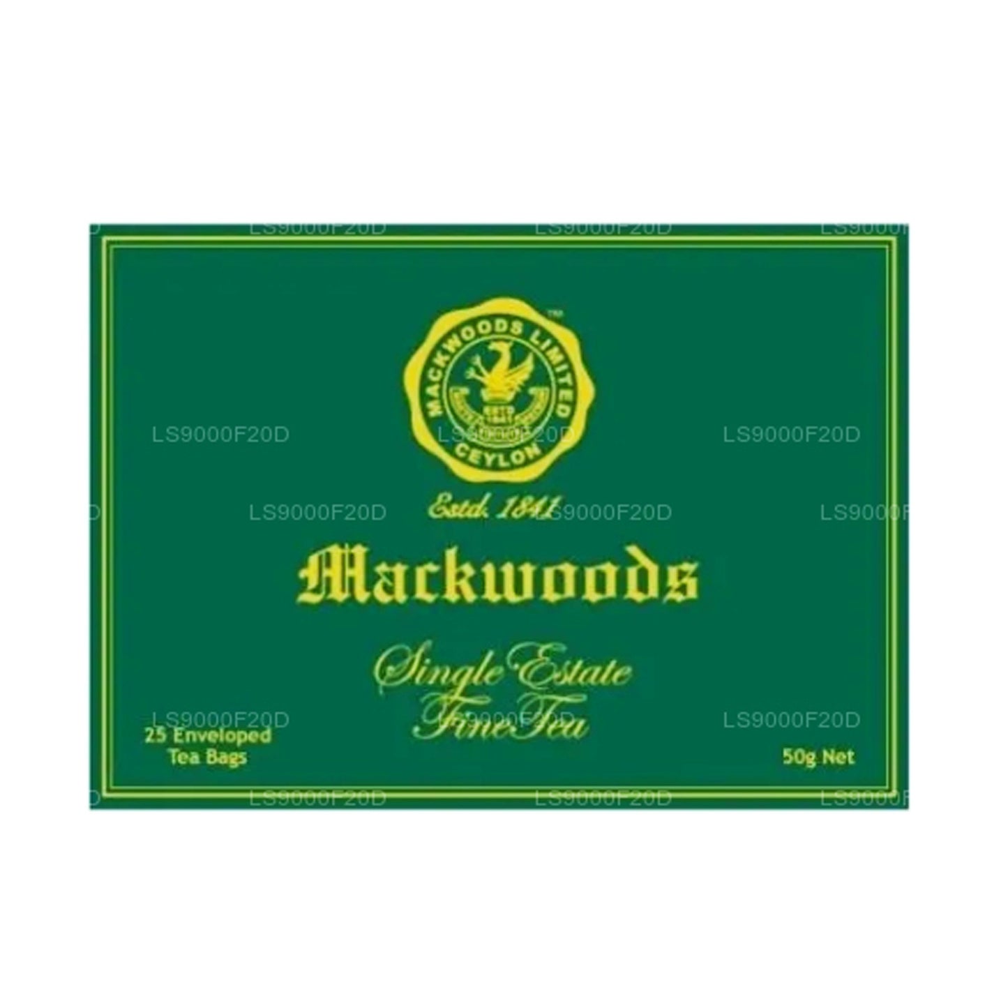 Mackwoods Classic, pregiato tè nero, in 25 bustine di tè buste (50 g)