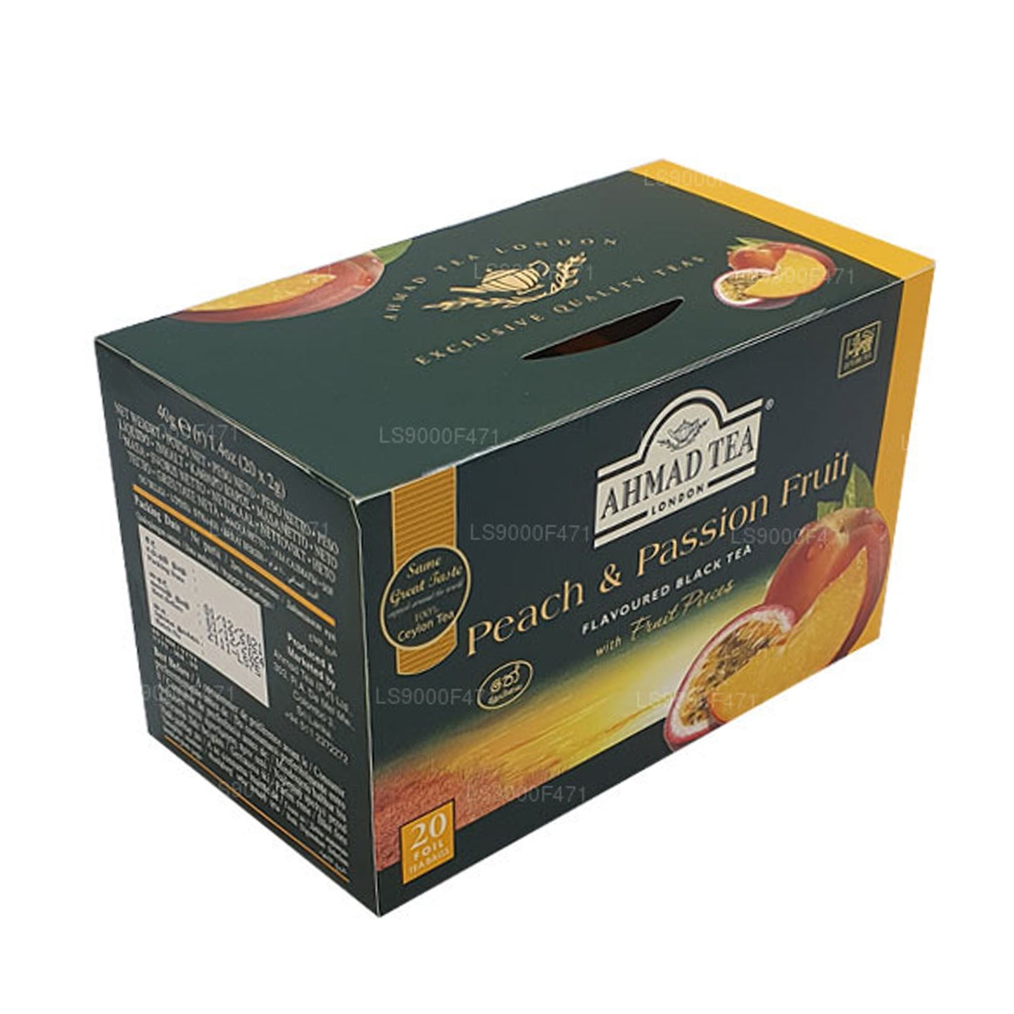 Ahmad Tea Peach and Passion 20 bustine di tè in alluminio (40 g)