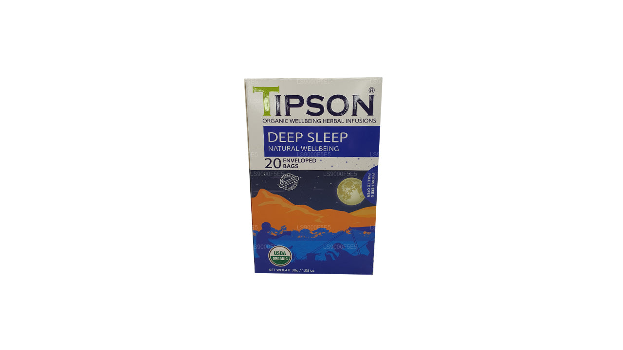 Tipson Organic Deep Sleep Natural Wellbeing, 20 sacchetti con buste (30 g)