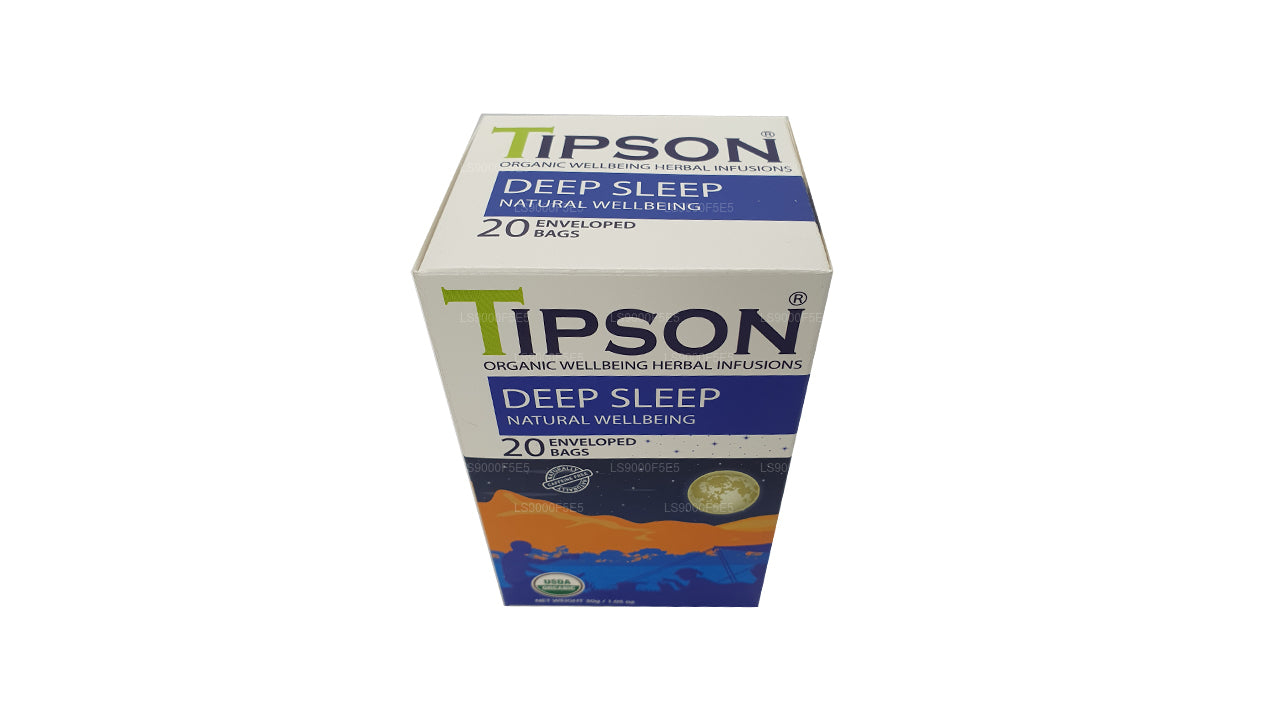 Tipson Organic Deep Sleep Natural Wellbeing, 20 sacchetti con buste (30 g)