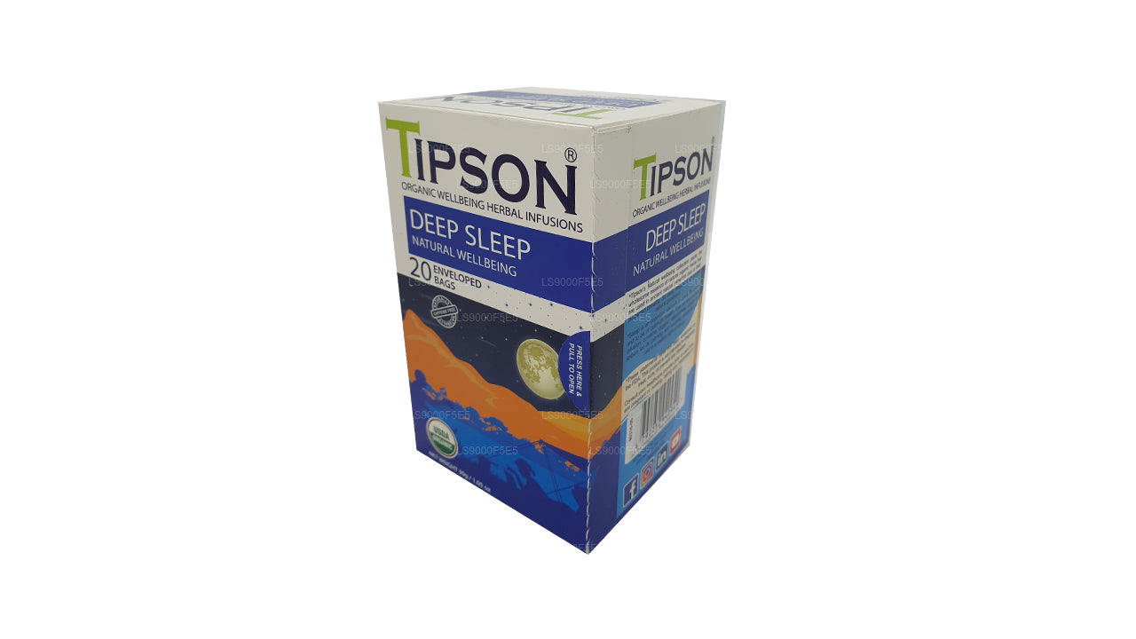 Tipson Organic Deep Sleep Natural Wellbeing, 20 sacchetti con buste (30 g)