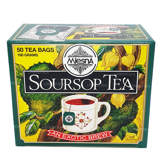 Mlesna Soursop Tea 'An Exotic Brew' 50 bustine di tè (100 g)