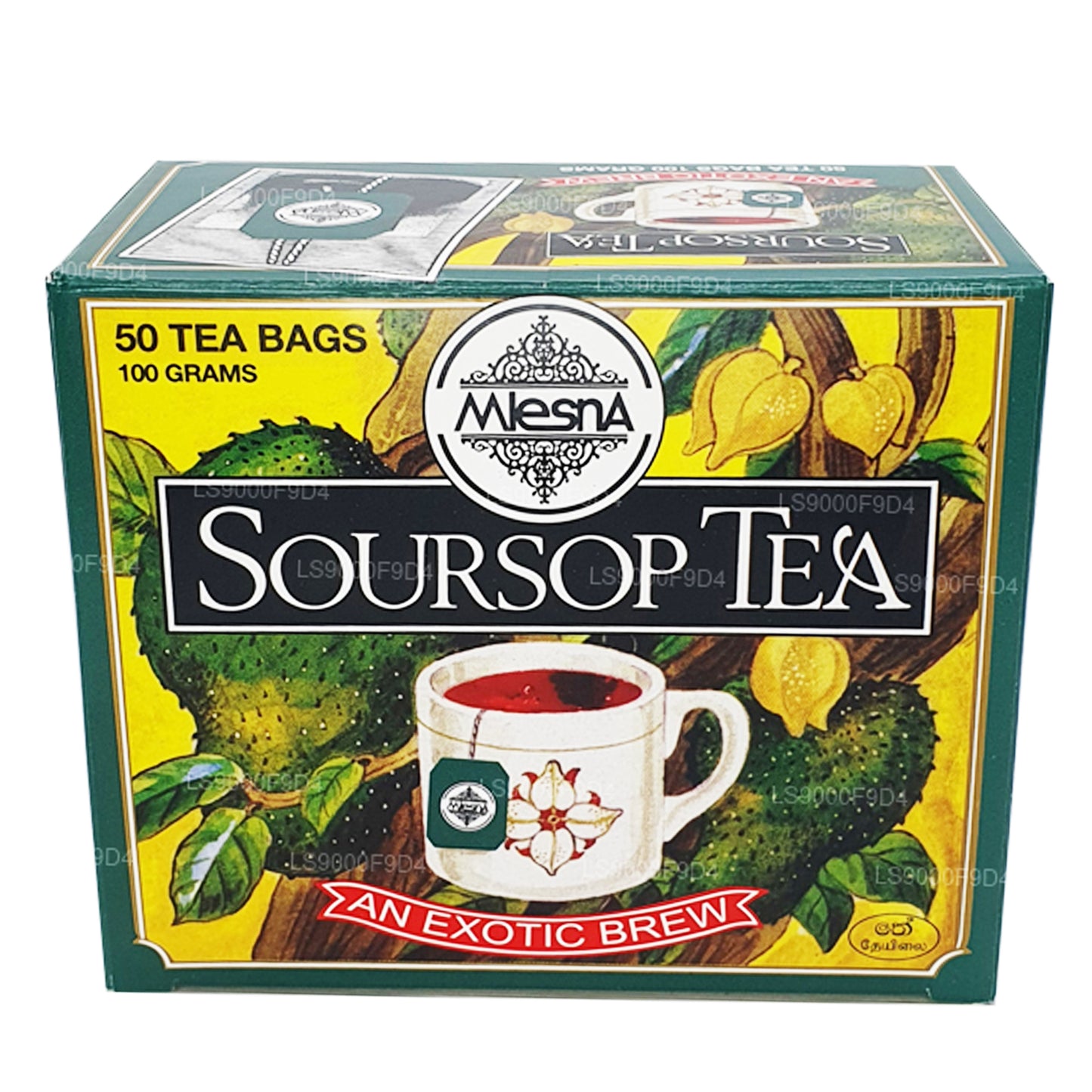 Mlesna Soursop Tea 'An Exotic Brew' 50 bustine di tè (100 g)