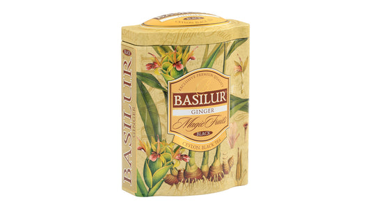 Tè nero Basilur Pure Ceylon con barattolo di zenzero (100g)