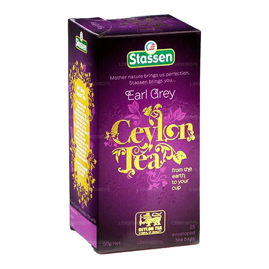 Tè Stassen Earl Grey (50 g) 25 bustine di tè