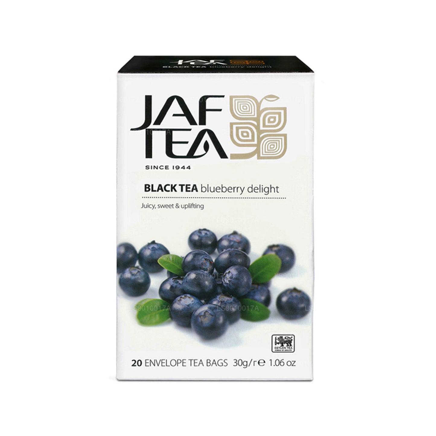 Jaf Tea Pure Fruits Collection Black Tea Blueberry Delight (30 g) 20 bustine di tè