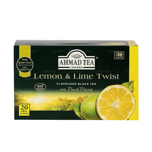 Ahmad Tea Lemon and Lime 20 bustine di tè in alluminio (40 g)