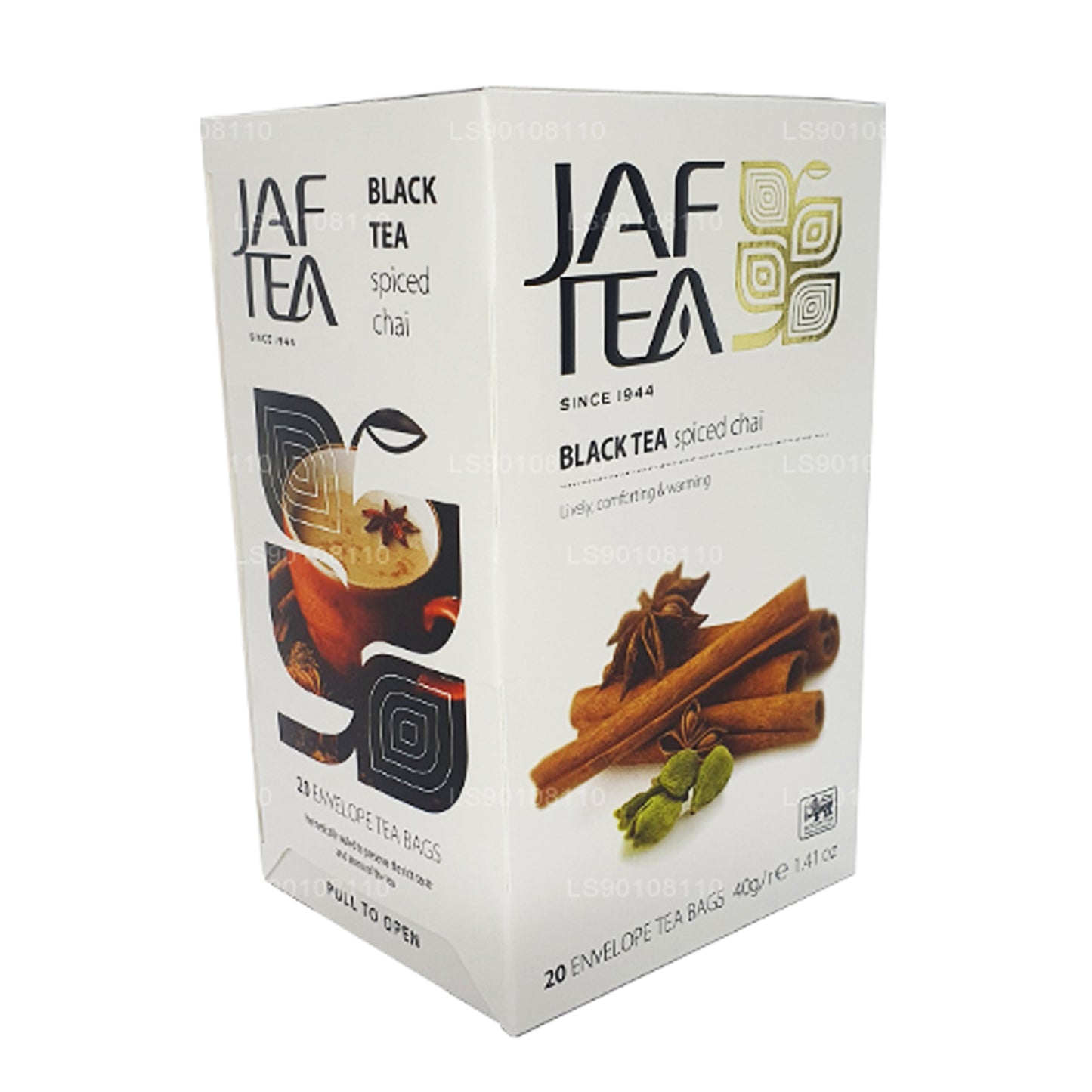 Jaf Tea Pure Spice Collection Chai speziato al tè nero (40 g) 20 bustine di tè