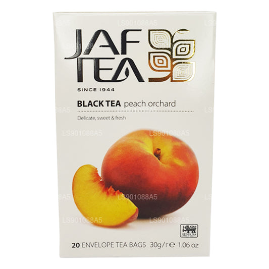 Jaf Tea Pure Fruits Collection Black Tea Peach Orchard (30 g) 20 bustine di tè