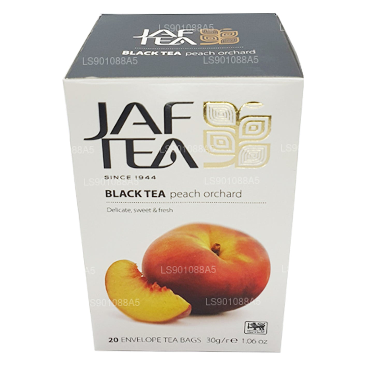 Jaf Tea Pure Fruits Collection Black Tea Peach Orchard (30 g) 20 bustine di tè