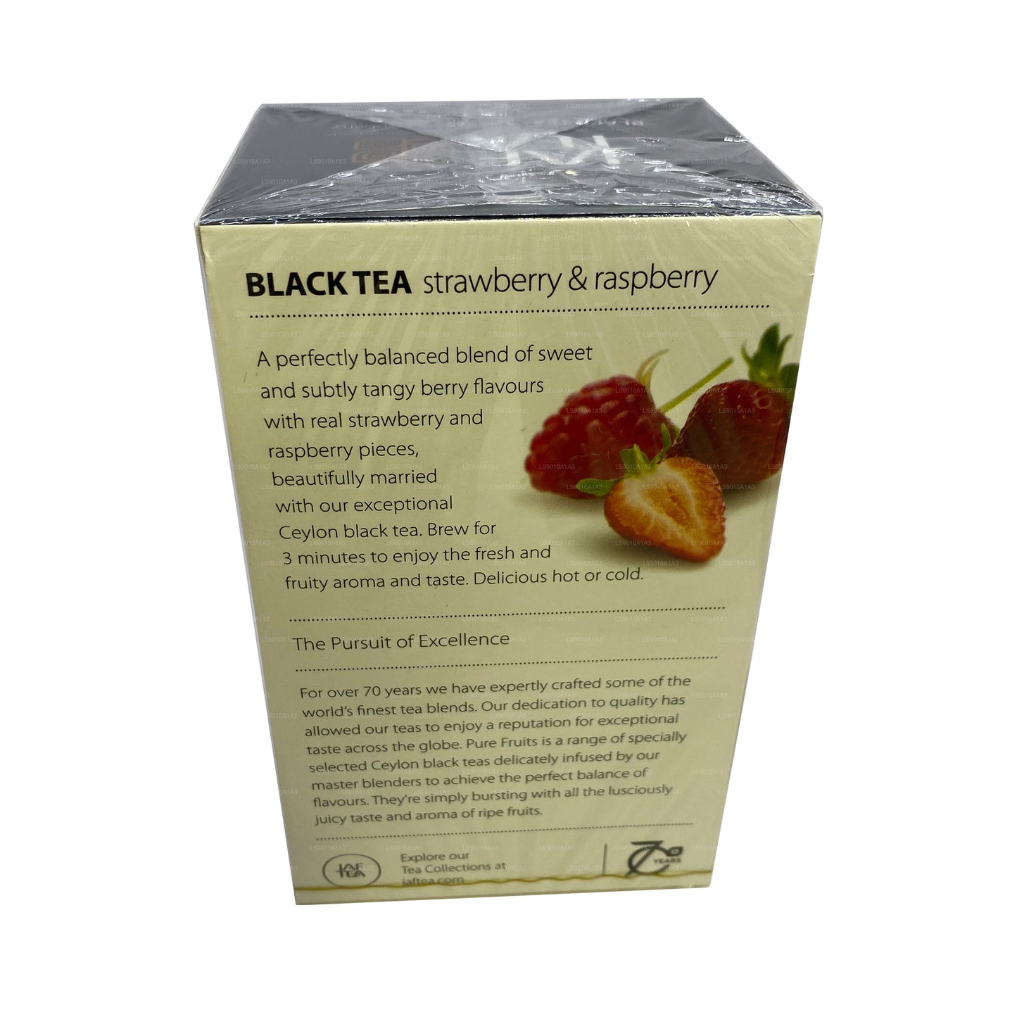 Jaf Tea Pure Fruits Collection Tè nero alla fragola e lampone (30 g) 20 bustine di tè