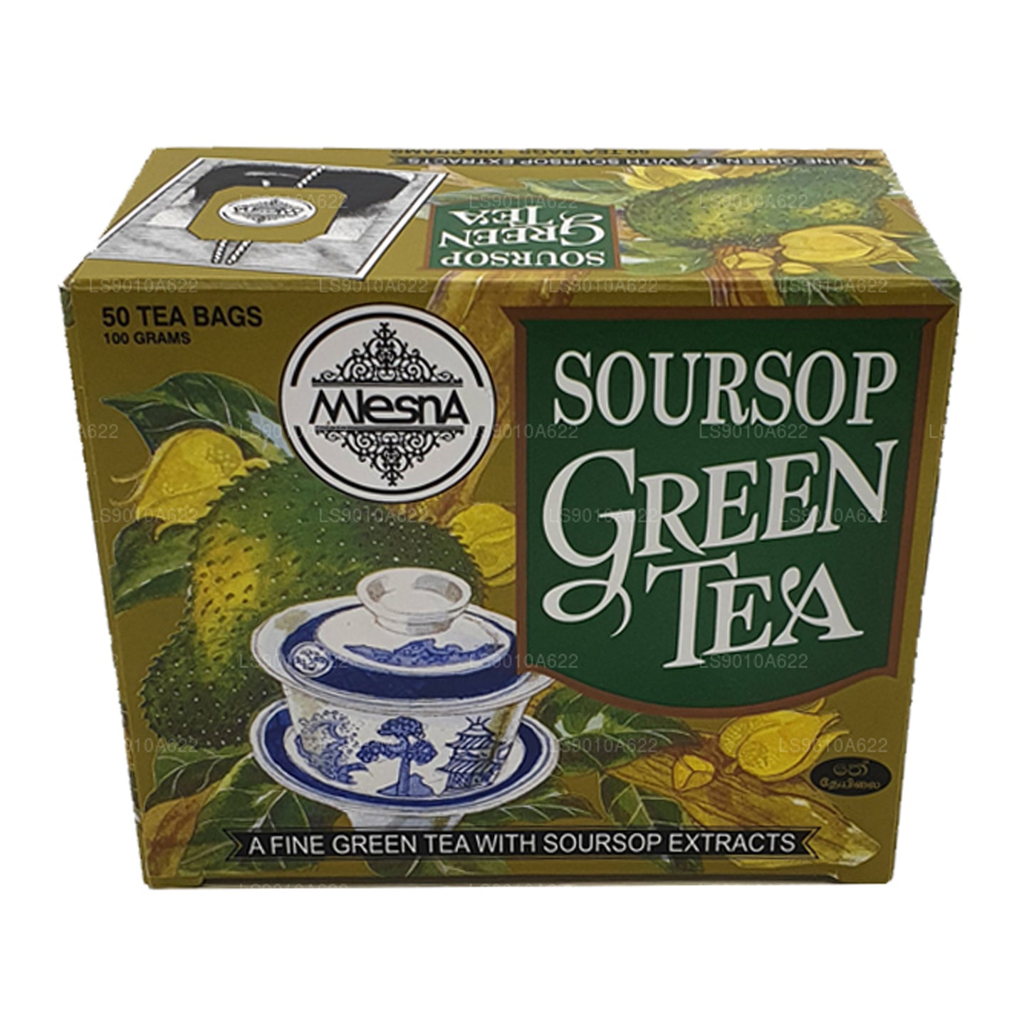 Tè verde Mlesna Soursop (100 g) 50 bustine di tè