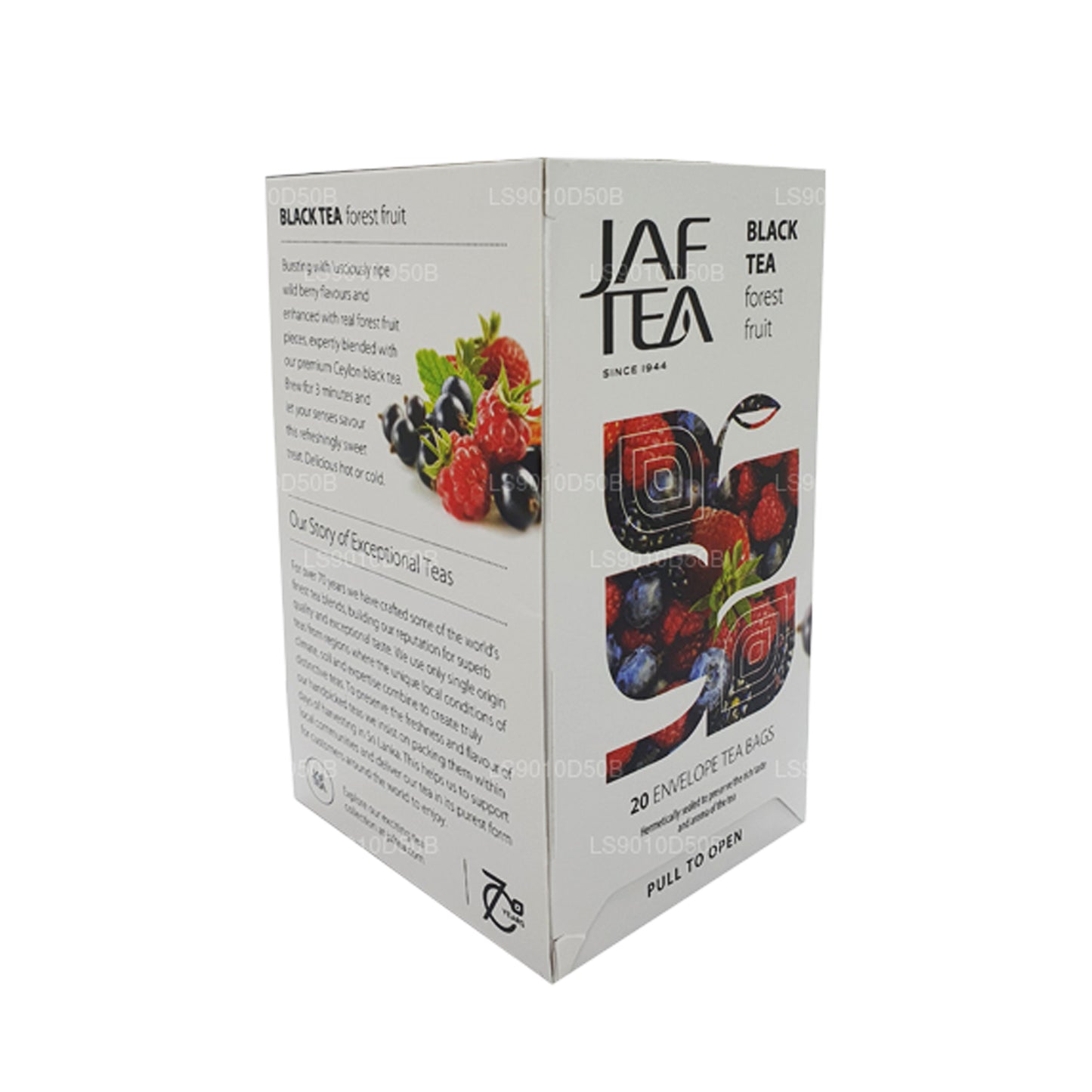 Jaf Tea Pure Fruits Collection Black Tea Forest Fruit (30 g) 20 bustine di tè