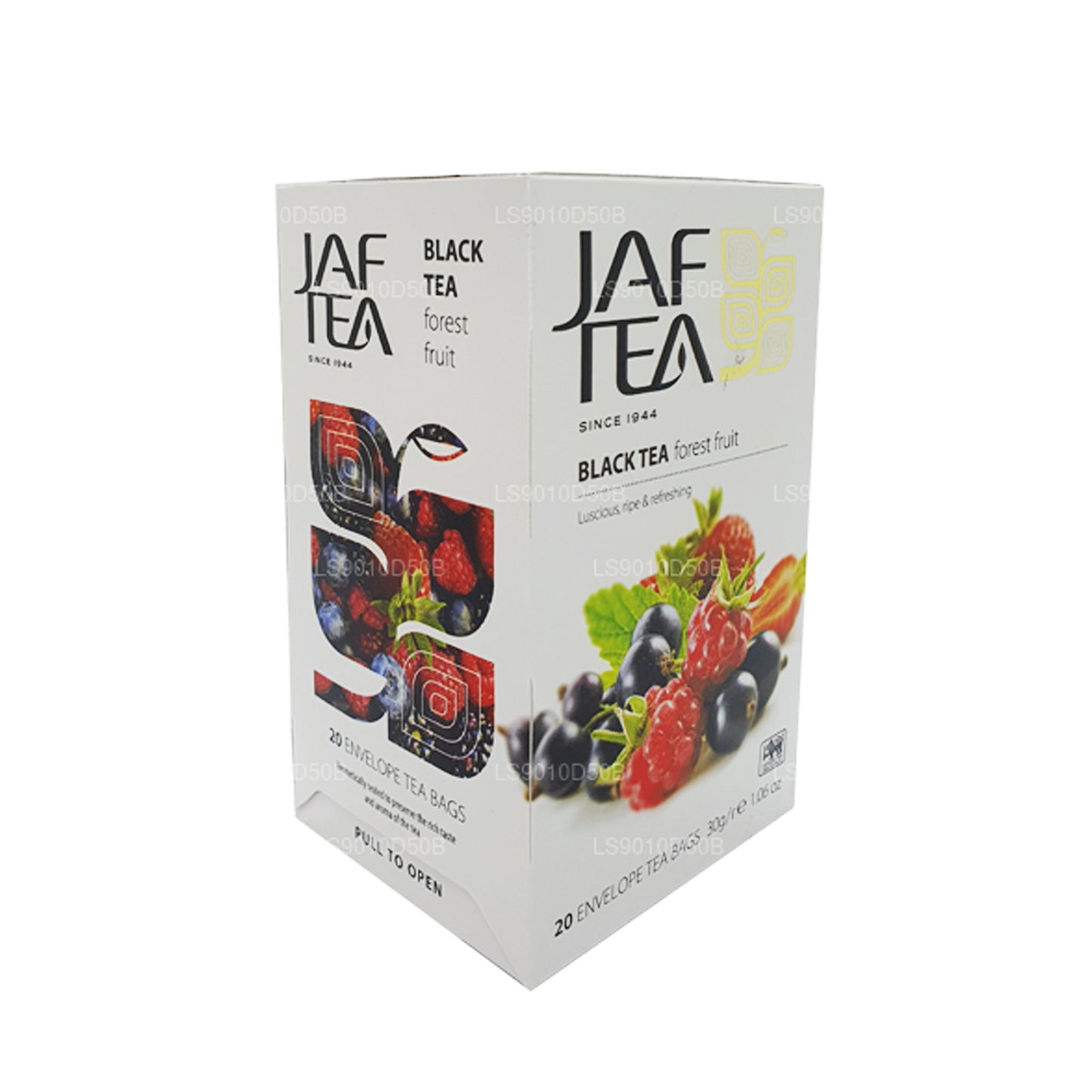 Jaf Tea Pure Fruits Collection Black Tea Forest Fruit (30 g) 20 bustine di tè