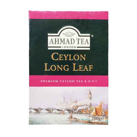 Scatola di tè sfuso a foglia lunga Ahmad Ceylon (200g)