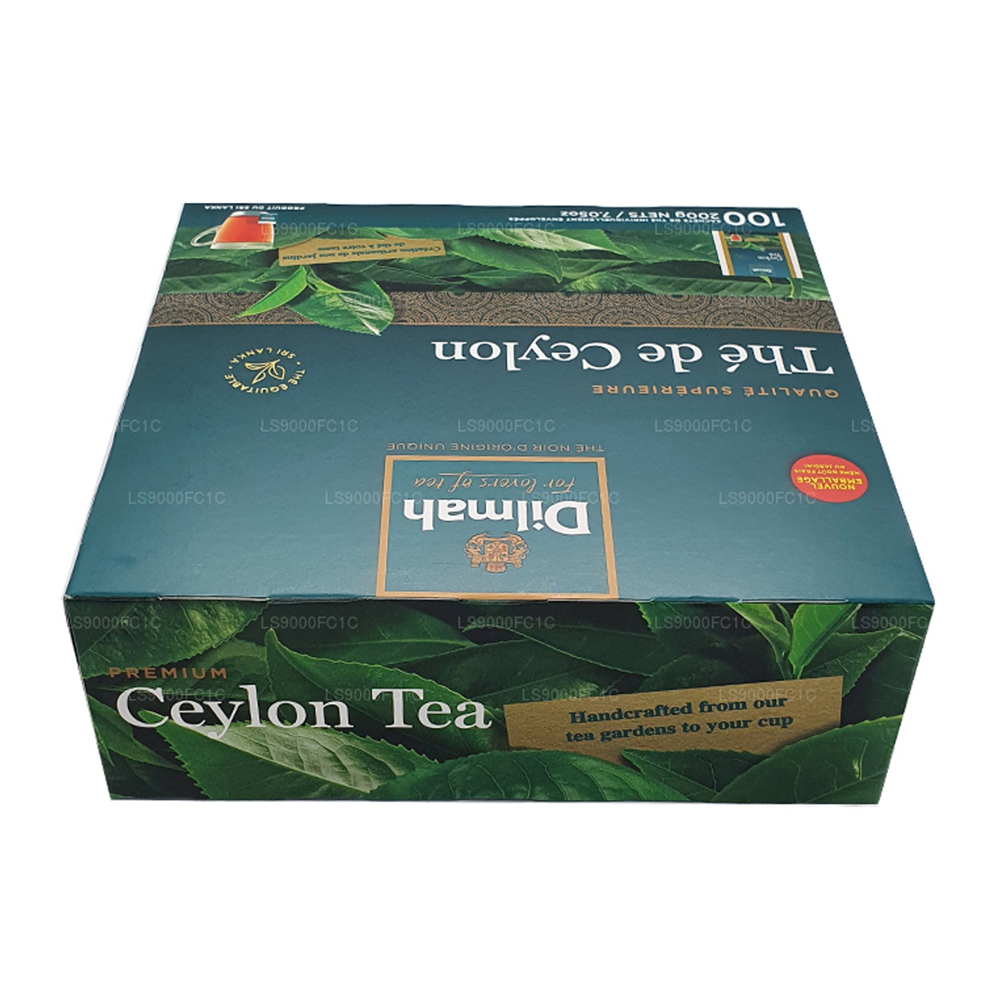 Tè Ceylon Dilmah Premium, confezionato singolarmente, 100 bustine di tè (200 g)