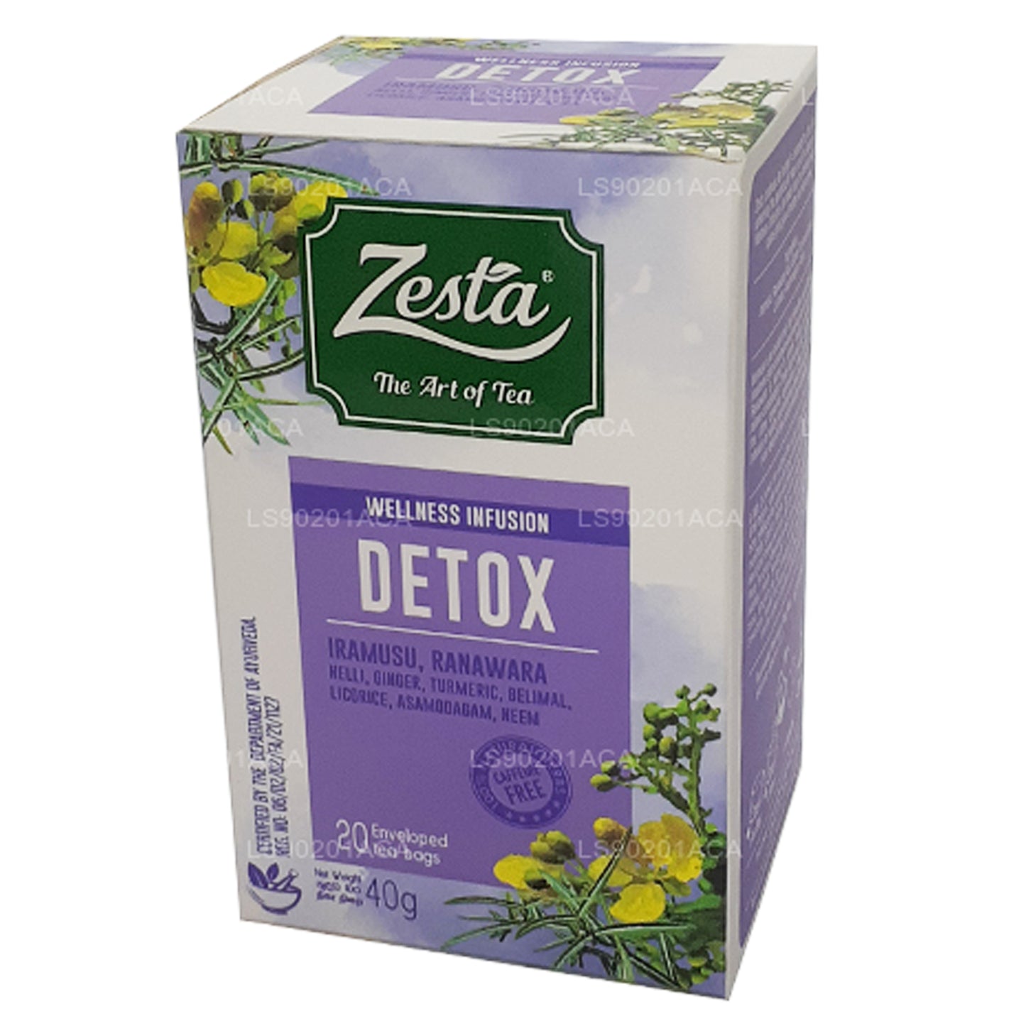 Zesta Detox Iramusu, Ranawara (40 g) 20 bustine di tè