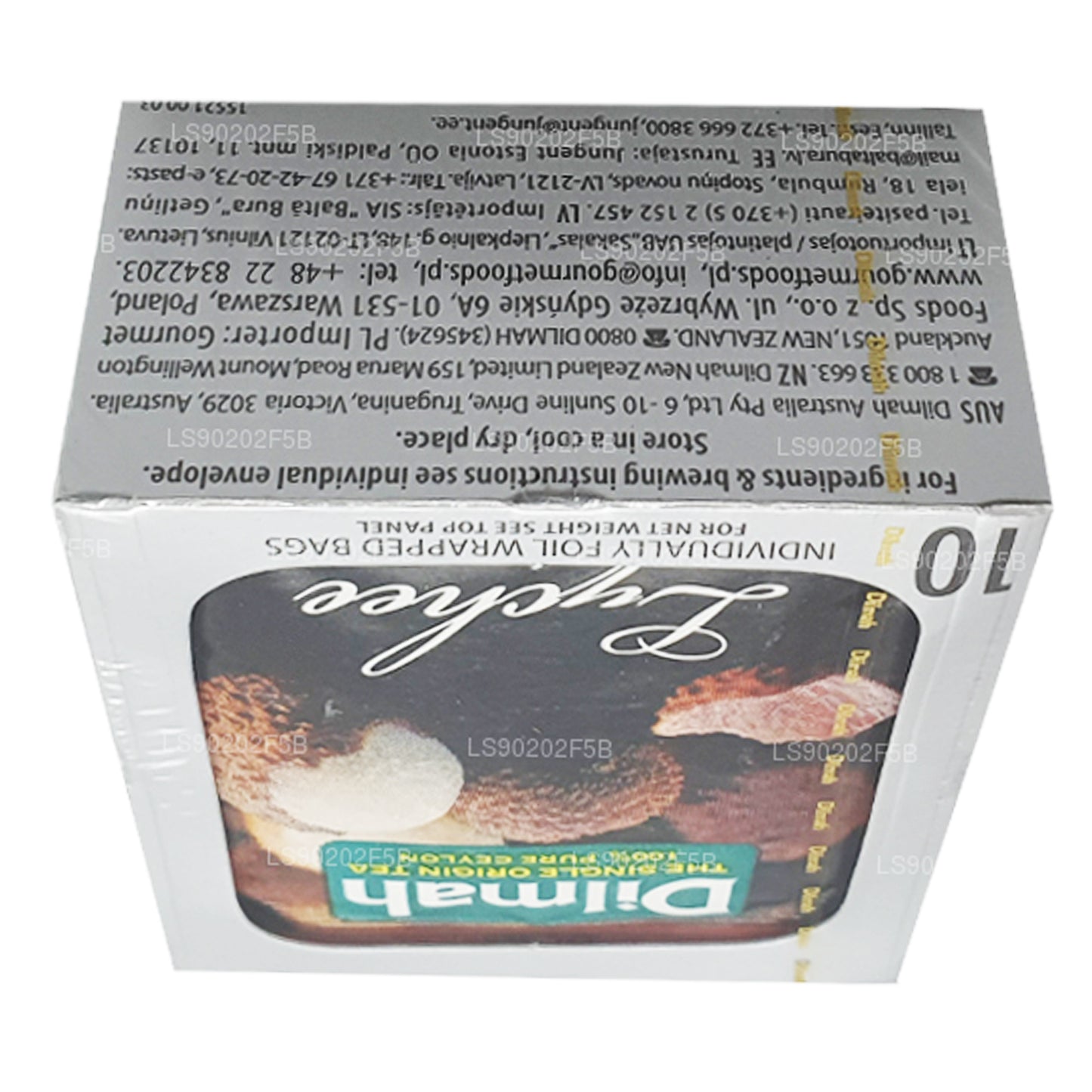 Tè nero di Ceylon aromatizzato al litchi Dilmah (20 g) 10 bustine di tè