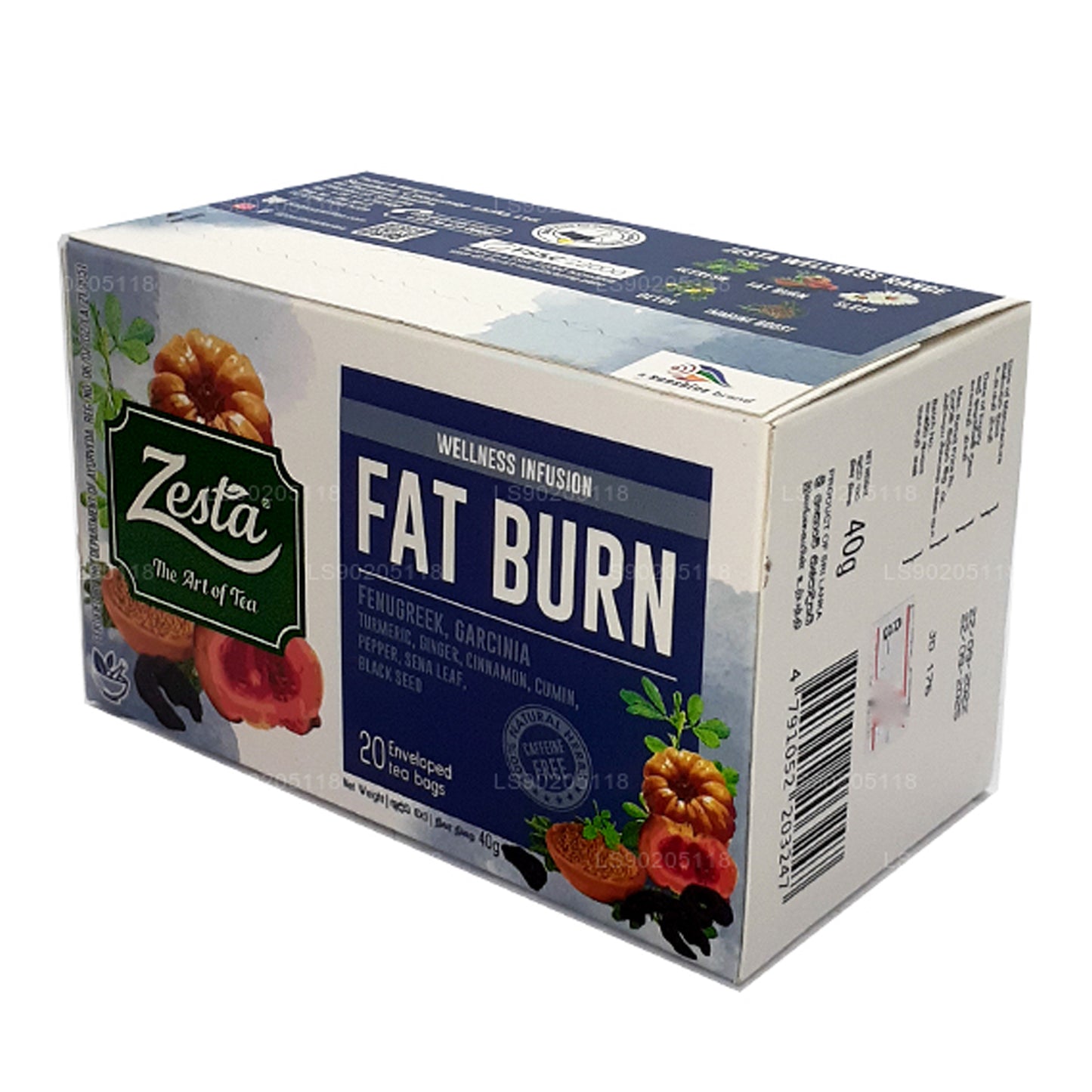 Zesta Fat Burn (40 g) 20 bustine di tè