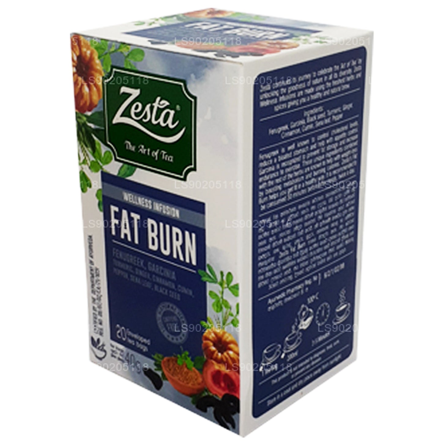 Zesta Fat Burn (40 g) 20 bustine di tè