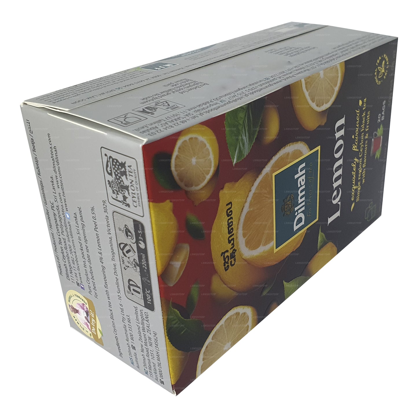 Tè aromatizzato al limone Dilmah (30 g) 20 bustine di tè