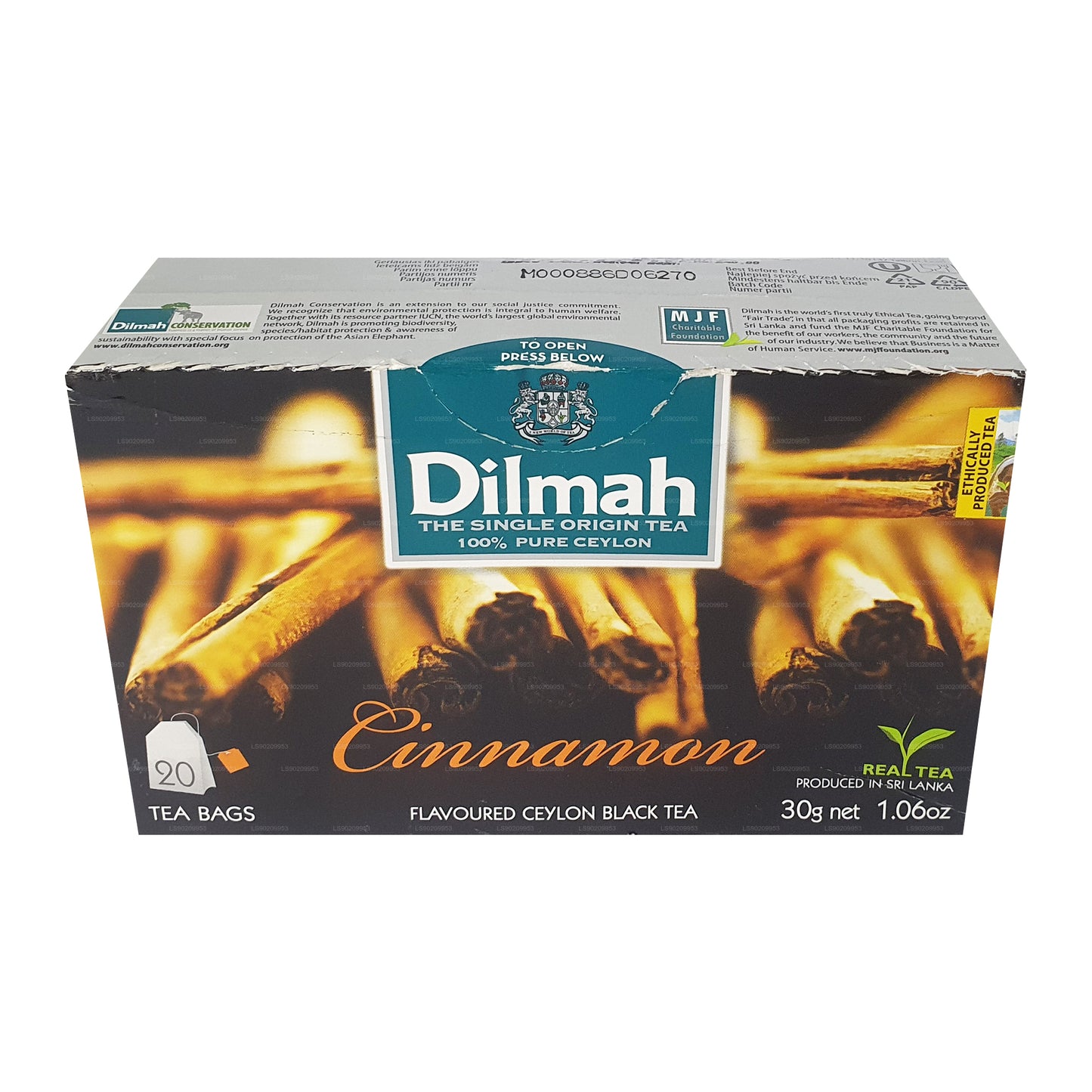 Tè aromatizzato al caramello Dilmah (40g) 20 bustine di tè