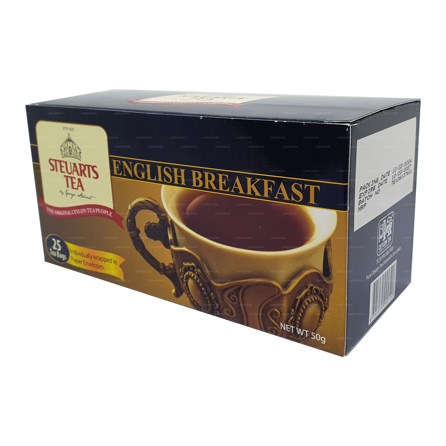 Tè da colazione inglese George Steuart (50 g) 25 bustine di tè