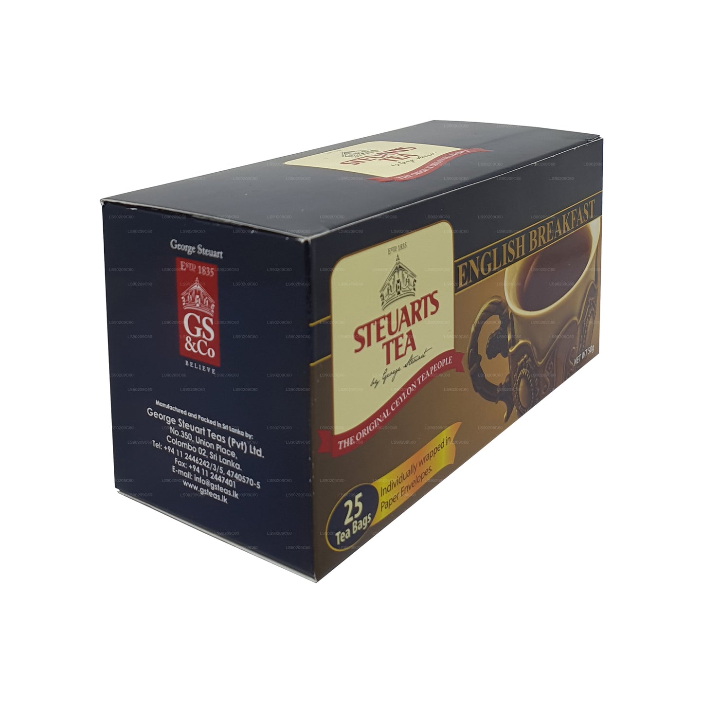 Tè da colazione inglese George Steuart (50 g) 25 bustine di tè