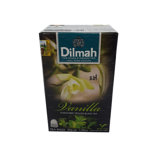 Tè aromatizzato alla vaniglia Dilmah (40 g) 20 bustine di tè