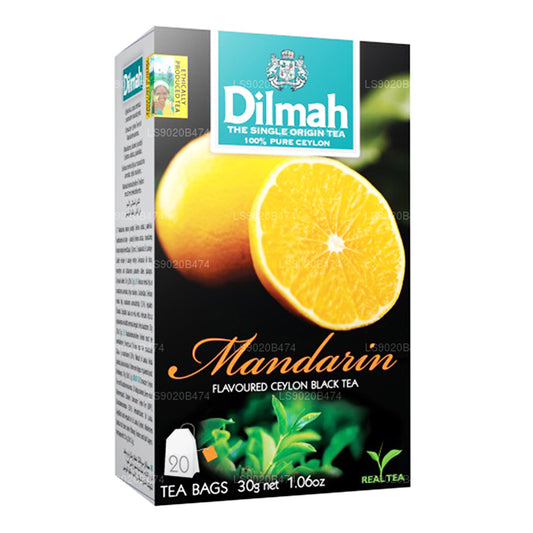 Tè aromatizzato al mandarino Dilmah (30 g) 20 bustine di tè