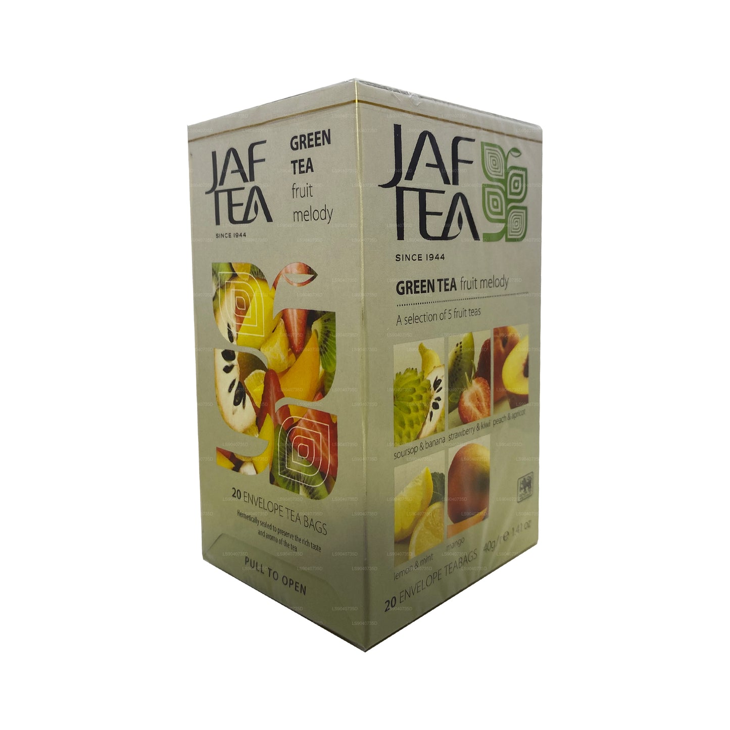 Jaf Tea Pure Green Collection Tè verde Fruit Melody (40 g) 20 bustine di tè