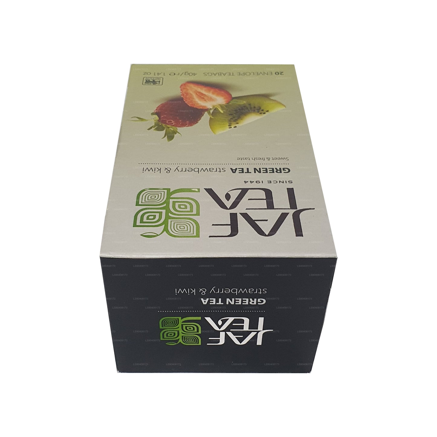 Jaf Tea Pure Green Collection Tè verde alla fragola e kiwi (40 g) 20 bustine di tè