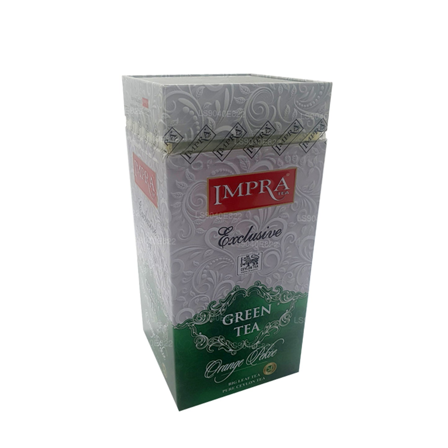 Impra Exclusive Big Leaf Green Tea, Orange Pekoe, barattolo da 200 g