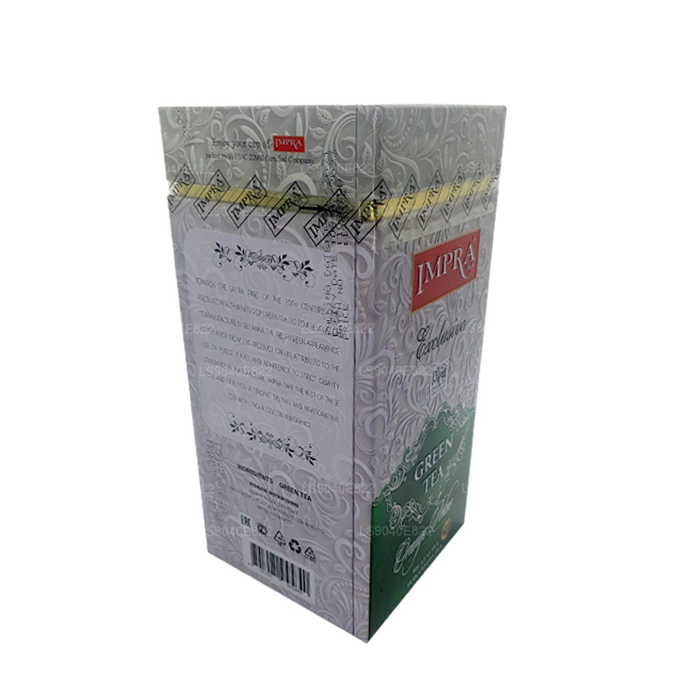 Impra Exclusive Big Leaf Green Tea, Orange Pekoe, barattolo da 200 g