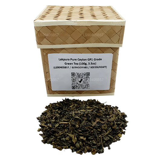 Tè verde puro di Ceylon GP1 Grade Lakpura (100g)