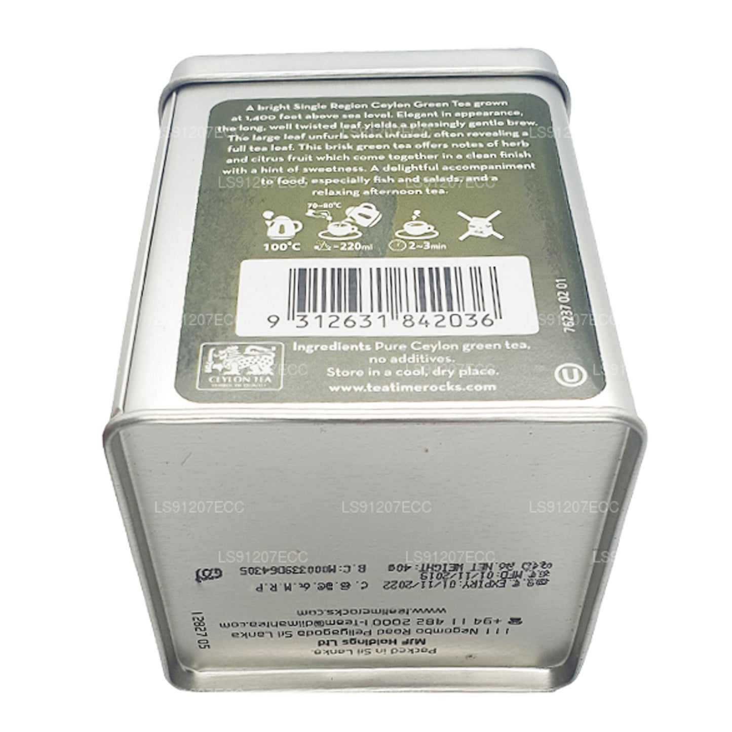 Tè verde Dilmah T-series Ceylon Young Hyson (40 g) 20 bustine di tè