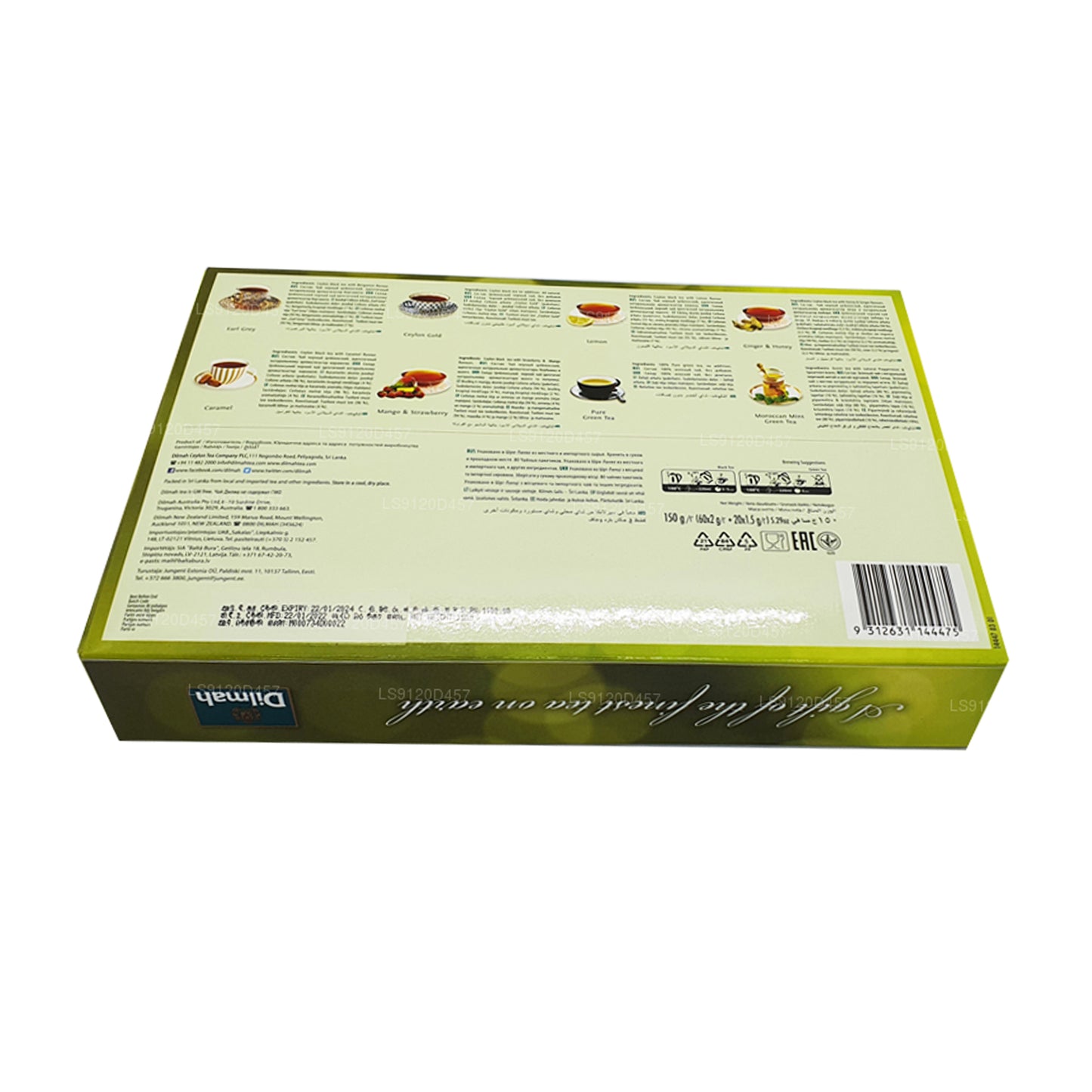 Dilmah Un regalo del miglior tè del mondo (150 g) 80 bustine di tè